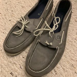 Men’s Gray Sperry shoes size 14